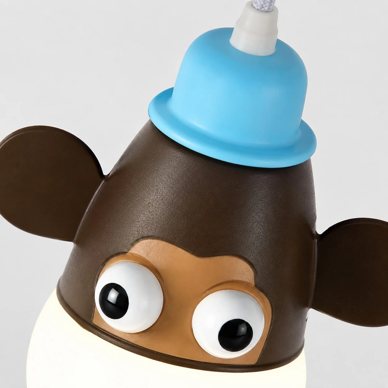 Monkey pendant light detail