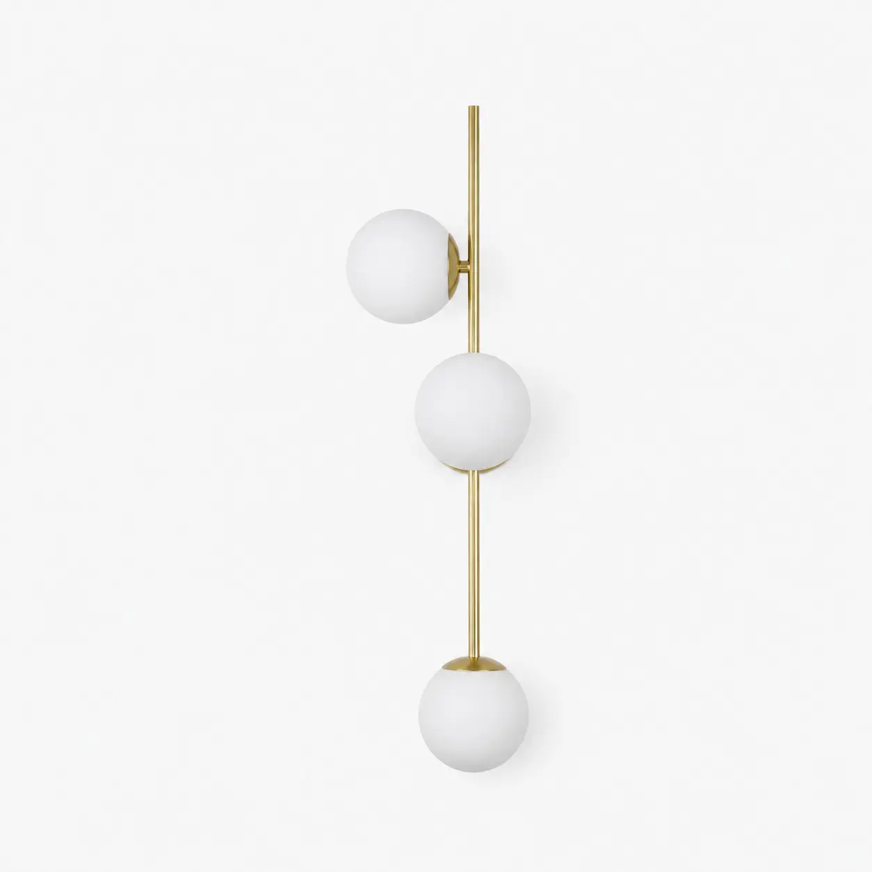 Gold left-facing wall sconce